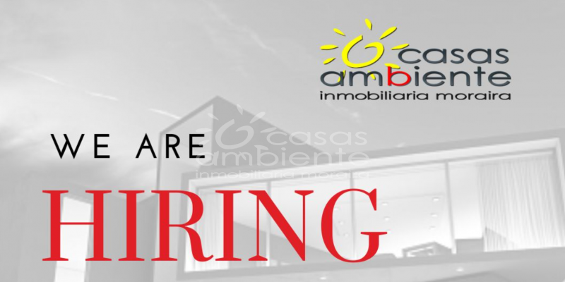 CASAS AMBIENTE Moraira are looking for new TEAM MEMBERS!