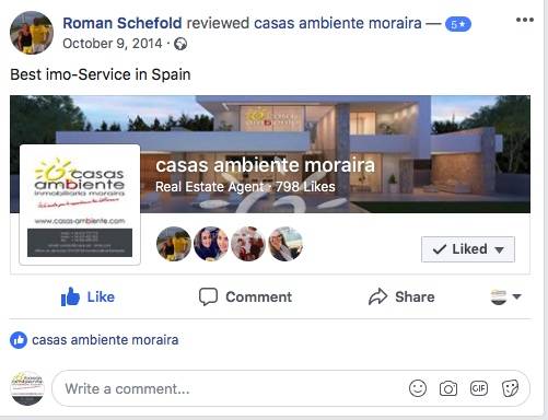 Facebook Post, 5 Star rating by Roman Schefold on 09-10-2014​