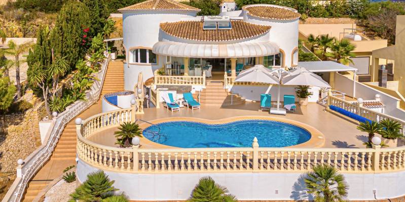 This is the luxury villa with sea views in Moraira that will steal your heart