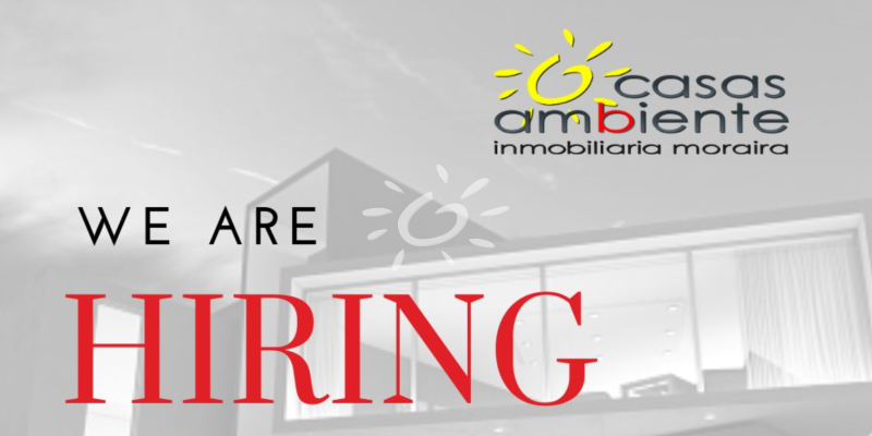 CASAS AMBIENTE Moraira are looking for new TEAM MEMBERS!